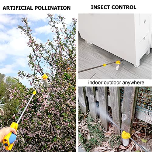 SUNYAY Diatomaceous Earth Powder Duster Multi-Purpose Powder Sprayer Indoor and Outdoor with Length Adjustable from 12" to 42"