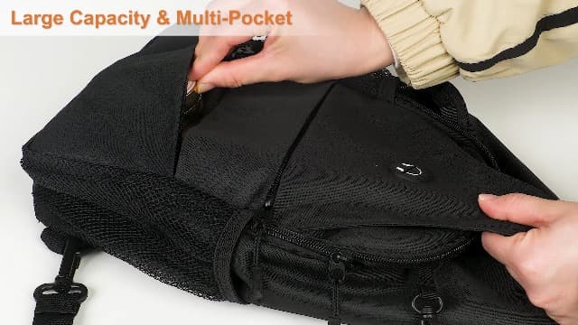 Pritent Crossbody Bags for Women Men Trendy Sling Bag Backpack Casual Chest Bag with Convertible Shoulder Strap