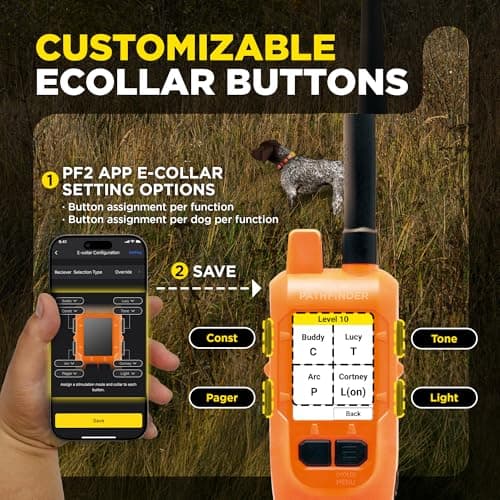 Dogtra PATHFINDER2 MINI Compass Live GPS Dog Tracking & Training System - 4-Mile Range E-Collar Handheld with No Subscription, Offline Maps, GPS Fence, Expandable up to 21 Dogs, for Dogs 15+ lbs