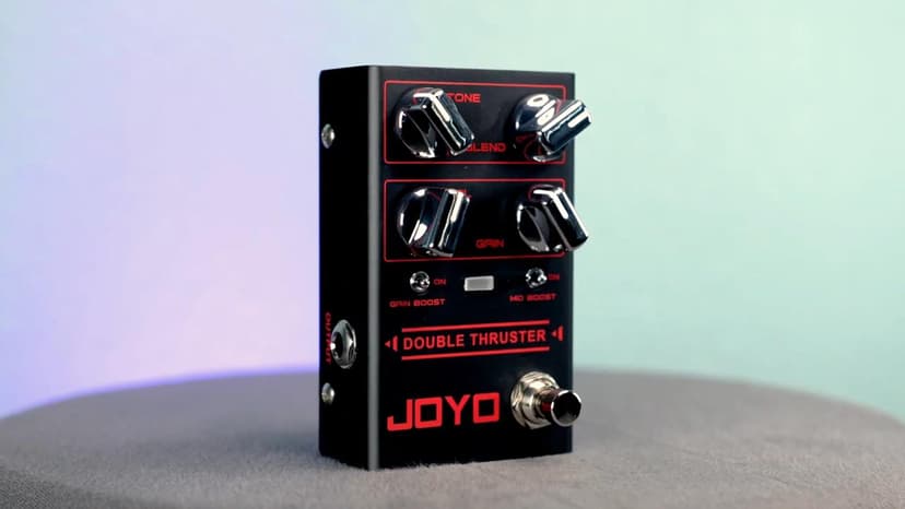 JOYO Bass Guitar Pedals High Gain Overdrive Effect Pedal with Independent Mid Frequency and Gain Boost for Bassist Electric Guitar Bass (DOUBLE THRUSTER R-28)