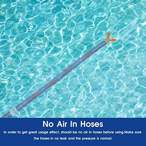 POOLWHALE Professional Swimming Pool Vacuum Cleaner Hose -1.5” 8 Piece Hoses, Perfect Vacuum Extension/Replacement - Compatible with all Major Automatic Pool Cleaners