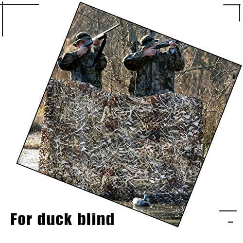 Camo Netting, Camouflage Netting, Hunting Blind Camo Net, Army Party Decorations, Sunshade Fence Nets, Lightweight, Bulk Roll, Mesh, Great for Camping, Shooting, Photograph, Car Cover, Outdoor