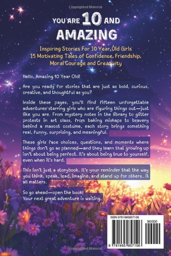 You Are 10 And Amazing! Inspiring Stories For 10 Year Old Girls: 15 Motivating Tales of Confidence, Friendship, Moral Courage and Creativity (You Are Amazing!)