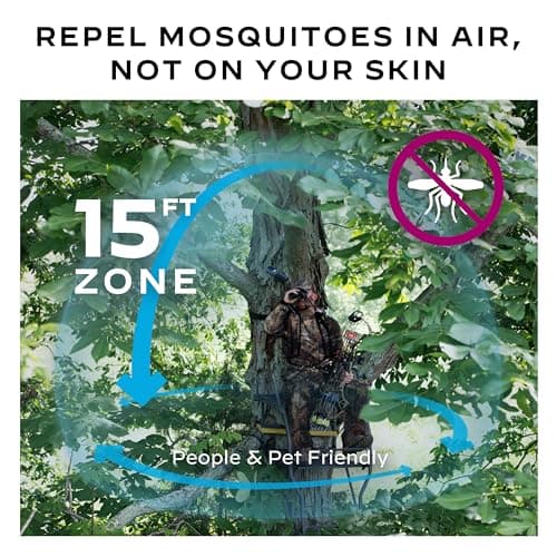 Thermacell Mosquito Portable Repeller; Includes 12-Hour Refill; 15 Foot Zone of Protection; Highly Effective Mosquito Repellent; Bug Spray Alternative; Scent Free