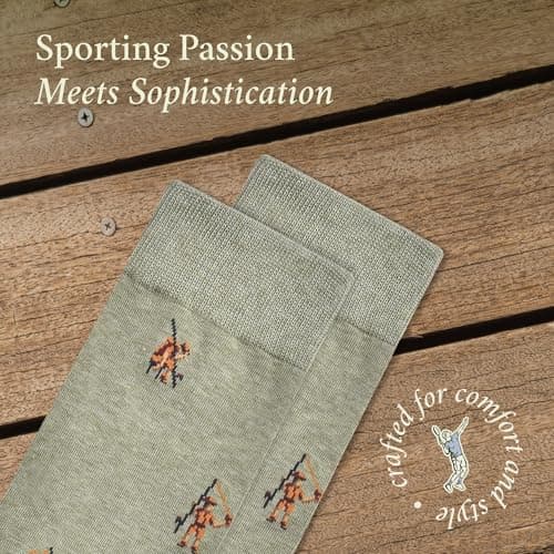 The Frustrated Fisherman - Funny Fishing Socks - Funny Fishing Gift for Men - 1 Pair, Size 8 to 13 - Fun Fisherman Socks