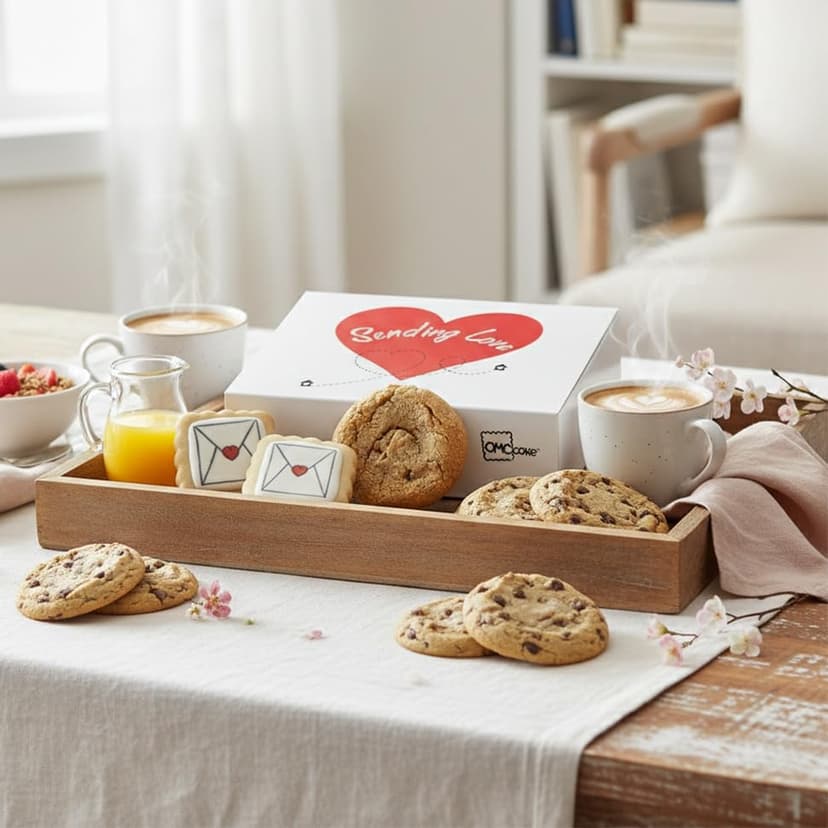 Care package Gift Basket Sending Love Hugs Cookie Chocolate Chip Cookies Fudge Filled For Men Women Kids | INDIVIDUALLY WRAPPED | Large Cookies | Get Well Soon Sympathy Miss You Thinking Of You Envelope Cookies