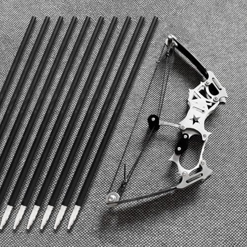 Archery Bow Set Left and Right Hand Compound Bow Hunting Bow Metal Material Catapult RH/LH for Practice Archery