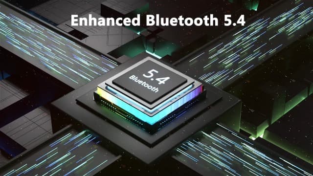 Hupoaf Wireless Earbuds Sport, New Bluetooth 5.4 Headphones with Earhooks, 50H Stereo Deep Bass Over Ear Buds with 4 ENC Noise Canceling Mics, IP7 Waterproof Earphones for Running Workout Gym -Black