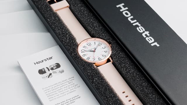 Hourstar Women's Analog Nurse Watch with Second Hand for Nursing, 12/24 Time, Silicone Band, Easy Read