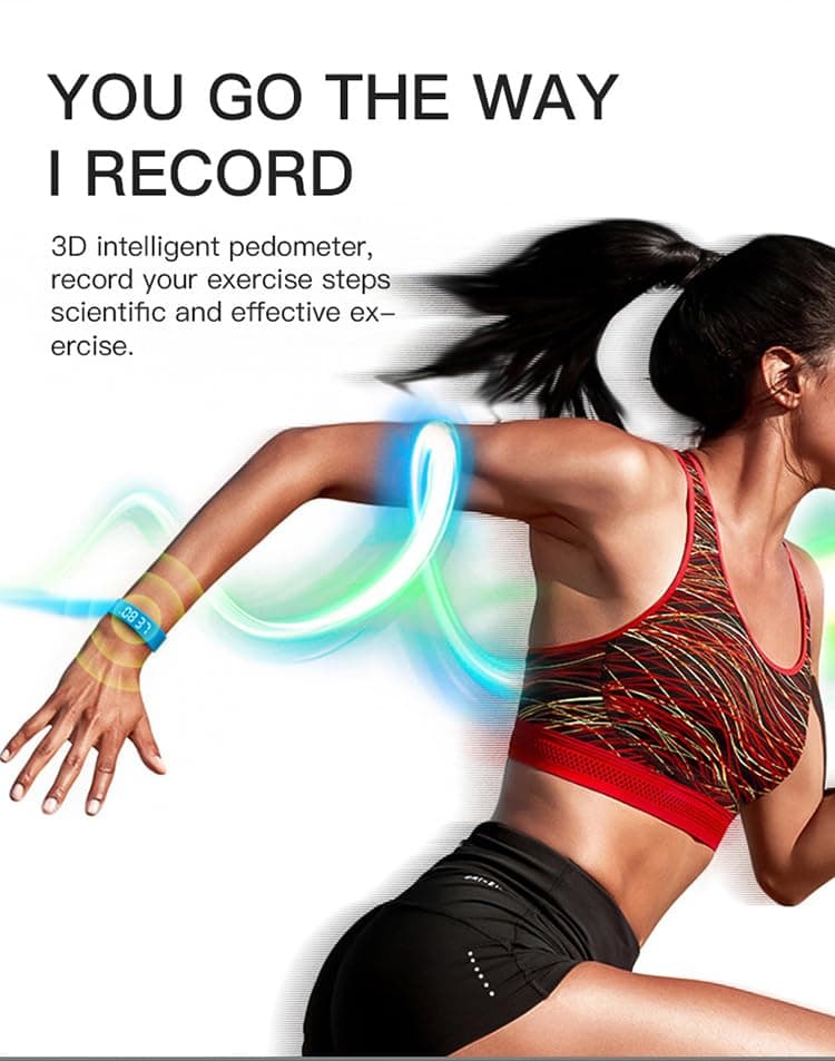 Gosasa Lightweight LED Digital Sport Watch Waterproof Fitness Tracker with Calorie Counter, Pedometer, Vibrating Alarm, USB Rechargeable Silicone Wristband for Men Women (Black)