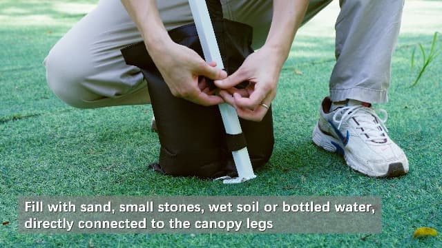 WEIZE Pop up Canopy Tent 10x10ft, 1-Button Push Setup, Instant Portable Shelter, Adjustable Height, Portable Roller Bag, 4 Weight Bags, Guy Ropes & Stakes Included, White