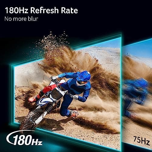 acer Nitro 27 Inch QHD 2560 x 1440 IPS Gaming Monitor | AMD FreeSync | Up to 180Hz Refresh | Up to 0.5ms | DCI-P3 95% | HDR 10 Support | One Display Port 1.2 & Two HDMI 2.0 | KG271U N3bmiipx