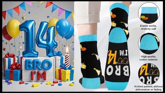 Juesly Birthday Gifts for Boys, 5-18 Years Old Sock for Boys, Presents for 5-18 Year Boy B0F9PBT3DV