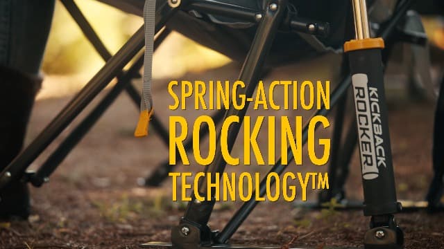 GCI Outdoor Kickback Rocker Outdoor Rocking Chair with Beverage Holder