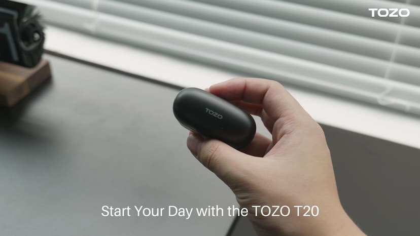 TOZO T20 Wireless Earbuds Bluetooth Headphones 48.5 Hrs Playtime with LED Digital Display, IPX8 Waterproof, Dual Mic Call Noise Cancelling 10mm Broad Range Speakers, New Version