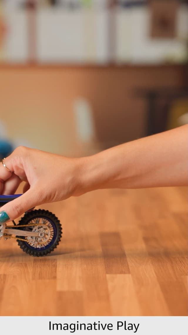 NewRay Toys Motorcycle 1:12 Scale Yamaha YZ450F Dirt Bike, 58313, Multicolor