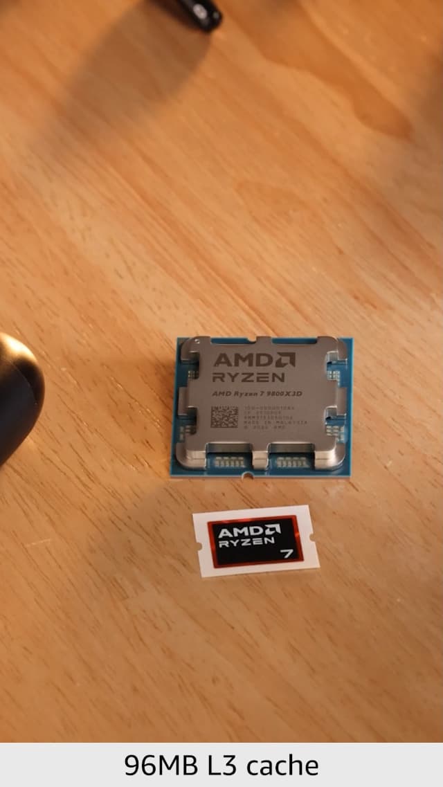 AMD RYZEN 7 9800X3D 8-Core, 16-Thread Desktop Processor
