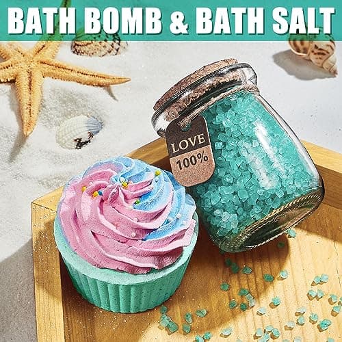 Birthday Gifts for Women Friendship, Ocean Relaxing Spa Gifts Basket Set for Women, Self Care Gifts Unique Happy Birthday Gift Idea for Mom Her Best Friends Sister Wife Girlfriend Coworker Teacher