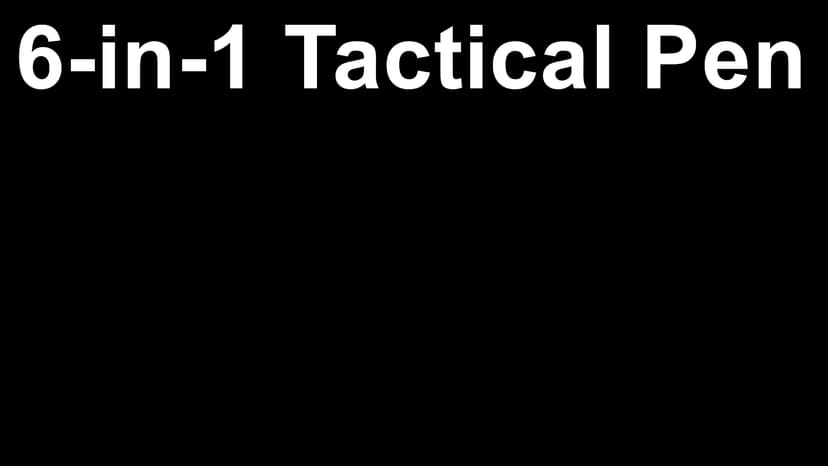 The Most Loaded 6-in-1 Tactical Pen: Solves Other Brands' Weaknesses,Self Defense Tip + Flashlight + Ballpoint + Bottle Opener + Screw Driver + Hexagonal Wrench, 5 Ink Refills + 6 Batteries + Gift Box B07RDGN4HD