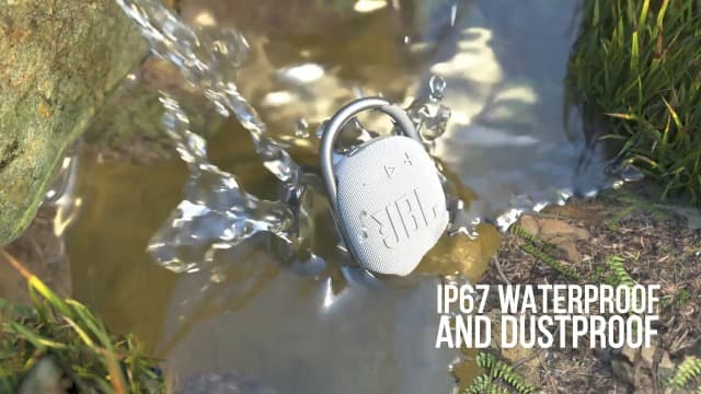 JBL Clip 4 - Portable Mini Bluetooth Speaker, big audio and punchy bass, integrated carabiner, IP67 waterproof and dustproof, 10 hours of playtime, speaker for home, outdoor and travel (Black) B08PJ7JMQM