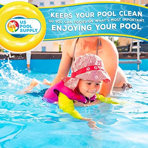 U.S. Pool Supply 1.5 lbs Pool Filter Balls - Eco-Friendly Fiber Filter Media for Swimming Pool Sand Filters (Equals 50 lbs Pool Filter Sand) - Higher & More Efficient Water Filtration Sand Replacement