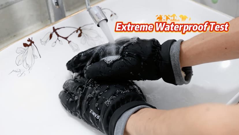 Hiramex Winter Windproof Gloves Men Women, Waterproof Warm Ski Gloves for Cold Weather, Touch Screen Snow Warm, Running Driving Cycling