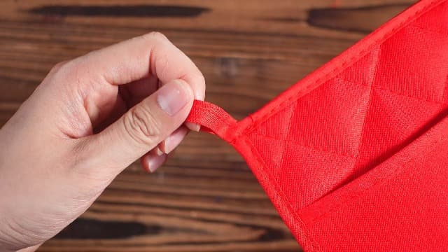 12 Pcs Christmas Neighbor Gifts Red Potholders with Pocket Pad Oven Hot Mitts Cookie Bag Pot Holder Christmas Kitchen Gift Cooking Baking for Neighbor Gift Housewarming Idea