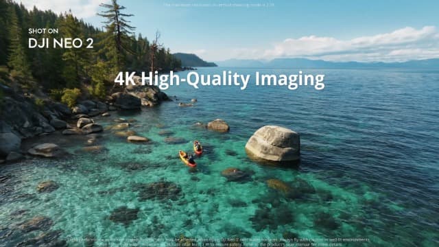 DJI Neo 2 (Drone Only), Lightweight & Foldable 4K Drone With Camera, Palm Takeoff & Landing, Gesture Control, ActiveTrack, Omnidirectional Obstacle Sensing