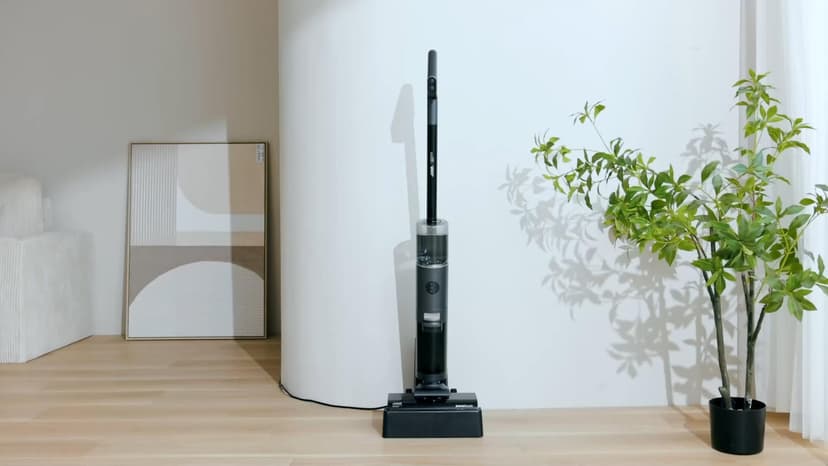 JONR ED12 PRO Wet Dry Vacuum Cleaner,Vacuum Mop, Three Sided Cleaning,Hot Water Self-Cleaning,Hot Air Drying,Tangle-Free,Smart Hard Floor Cleaner Machine with Powerful Suction