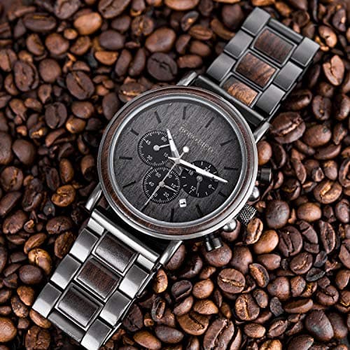 2win Engraved Wooden Watch for Boyfriend My Man Fiancé Husband Customized Personalized Wood Watches for Men Birthday Anniversary Personalized Watch