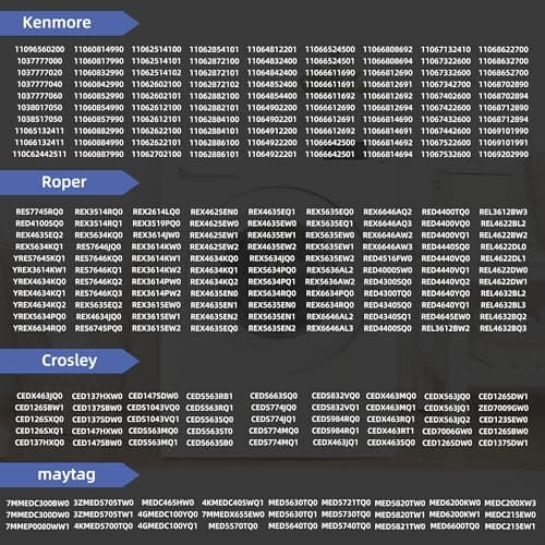 【Upgraded】279838 W10724237 Dryer Heating Element for Whirlpool Wed4815ew1 Maytag Centennial Medc215ew1 Kenmore 70 80 Series Model 110 Amana Ned4655ew1 Roper Admiral,Replaces 2406026 3403585 3398064