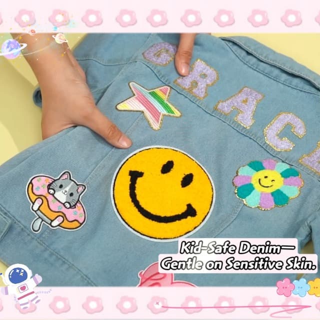 1-10 Year Old Girl Boy Birthday Gifts, 4t girl clothes, Personalized Jean Jacket Toddler Girl Boy Personalized Name Jean Jacket for Girls/Boys/Kids B0FHWNC548