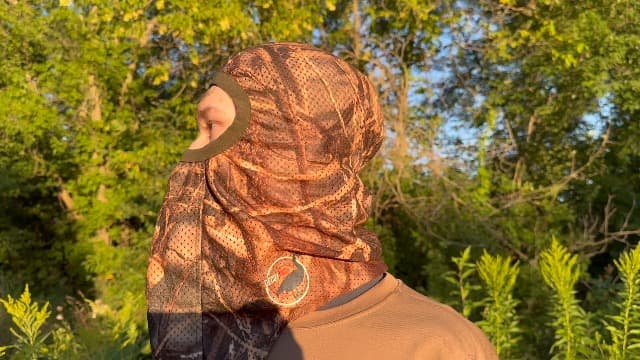 DecoyPro Hunting Face Mask Light Weight, Camo for Turkey, Bow, Deer, Duck, Goose, Coyote - Camouflage Gear for Men, Breathable Netting