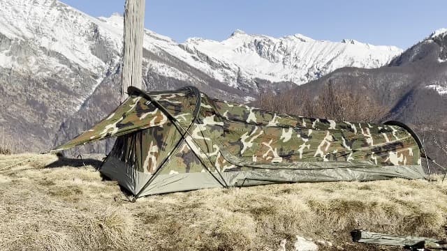 GEERTOP Ultralight Single Person Bivy Tent for Camp Waterproof 1 Man Tent for Camping Hiking Backpacking Hunting Outdoor Survival Gear - Easy Set Up