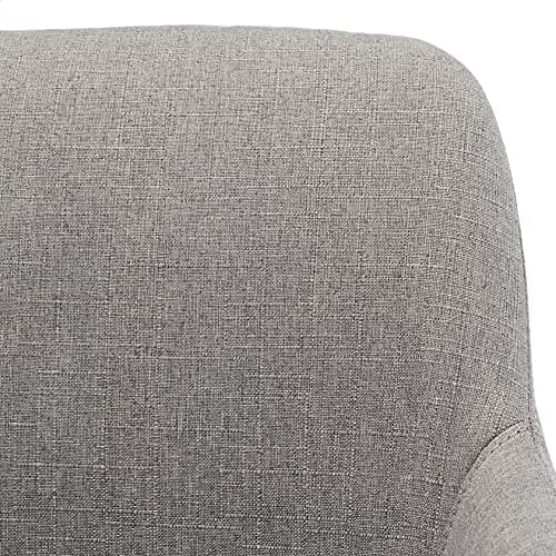 Amazon Basics Modern Home Office Desk Chair with Adjustable Height, 360 Degree Swivel, Smooth-Rolling Wheels, High-Density Foam Cushioning, Light Gray
