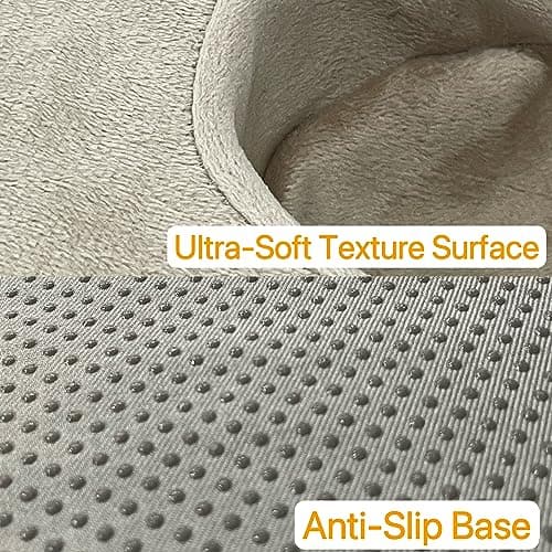 Xchouxer Couch and Bed Cup Holder Pillow, Sofa Organizer Caddy for Drinks, Remotes, Phones, Snacks (Beige) B0BWJ7W36N