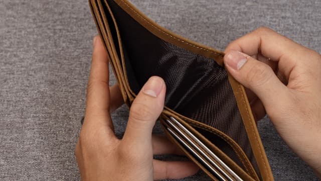 DOPTIKA Minimalist Brown Leather RFID Protected Bi-Fold Wallet for Men, Husbands