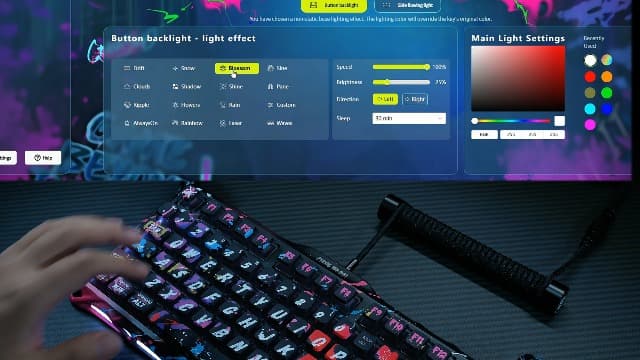 GravaStar Mercury V75 Lite Hall Effect Magnetic Gaming Keyboard – 8KHz Rapid Trigger Wired 75% Keyboard, Adjustable Actuation, Hot-Swappable Switches, Transparent RGB for PC/Mac