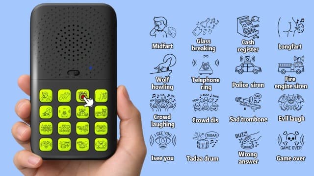 16 Sounds,Volume Adjustment,Prank Gifts Toys for Boys,Remote Fart Machine for 6 7 8 9 10 11 12 13 Year Old Boys Toys Gifts Fikami Rechargeable 2-in-1 Separable Magnetic Sound Effects Machine B0GQ411T31