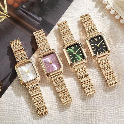 BESTKANG Watches for Women Wrist Watches Steel Strap Womens Watch Casual Fashion Simple Square Quartz Wristwatch
