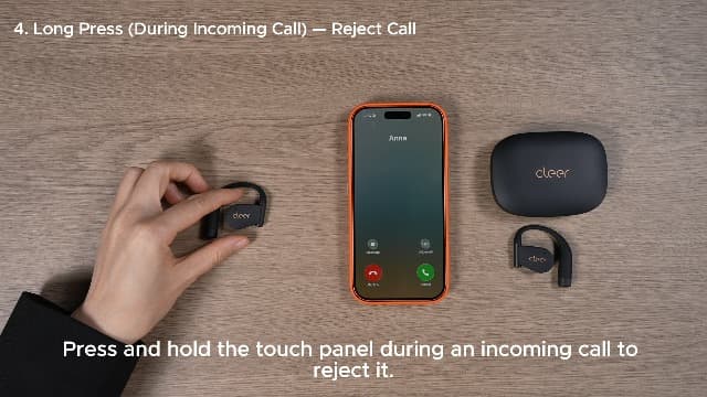 Cleer ARC 4 Plus Open Ear Earbuds,True Wireless Bluetooth Earphones with Dolby Audio and Head Tracking, Earhook Earbuds with 34H Playtime, IPX7 Waterproof Sports Headphones for Workout, EQ, Black