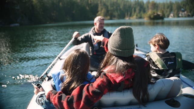 INTEX Explorer Compact Inflatable Boat Series: Dual Air Chambers – Welded Oar Locks – Grab Handles – Bow Rope – Sporty Design