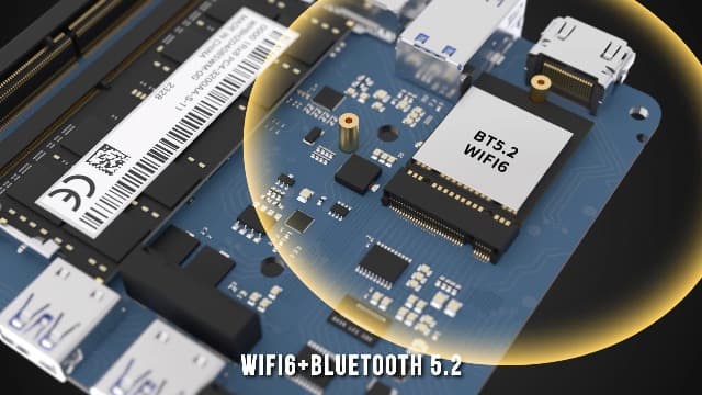 GMKtec Mini PC, Intel Twin Lake N150 (Upgraded N100), 16GB DDR4 RAM 512GB PCIe M.2 SSD, Desktop Computer 4K Dual HDMI/USB3.2/WiFi 6/BT5.2/2.5GbE RJ45 for Office, Business