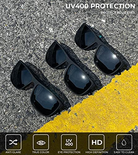 KALIYADI Polarized Sunglasses for Men, Lightweight Sun Glasses with UV Protection for Driving Fishing Golf