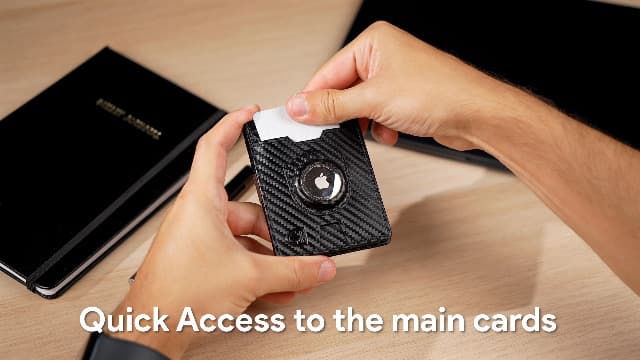 TRAVANDO AirTag* Wallet Mens Wallet with Money Clip Air Tag Wallet Card Holder RFID Blocking Bifold Gifts for Men