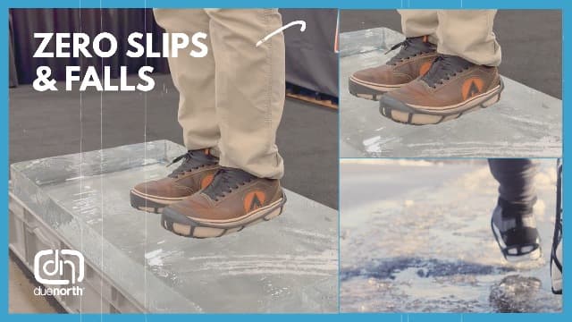 Due North Everyday G3 Ice Cleats for Shoes & Boots - Traction Spikes for Men & Women to Improve Grip on Snow & Ice