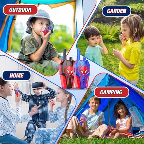 Cool Walkie Talkies for Boys Kids: Gifts Toys for 3 4 5 6 7 8 Year Old Boys Ages 5-7 Kids Walkie Talkies 2 Pack Outdoor Hiking Toy Age 3-8 Year Old Boy Girl Christmas Birthday Gifts Stocking Stuffers