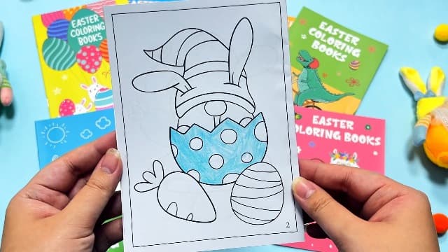 90shine 54PCS Easter Coloring Books for Kids-Egg Basket Stuffer Gifts Party Favors Class Activity Supplies Decorations B08Q36YXL9