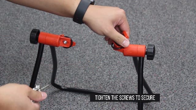 Ibera Easy Utility Bike Stand for 20"-29" - Adjustable & Foldable Bicycle Stand for Storage & Repair - Floor-Mounted & Scratch-Free Alloy Steel Rack - ideal Bicycle Storage for Indoor Garage