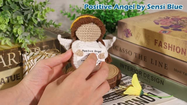 Best Friend Birthday Gifts for Women Men, Christmas Decorations for Bestie BFF Sister, Friendship Gifts for Women Friends Her Him Female Male Boys Girls, Funny Handmade Crochet Angel Stocking Stuffers